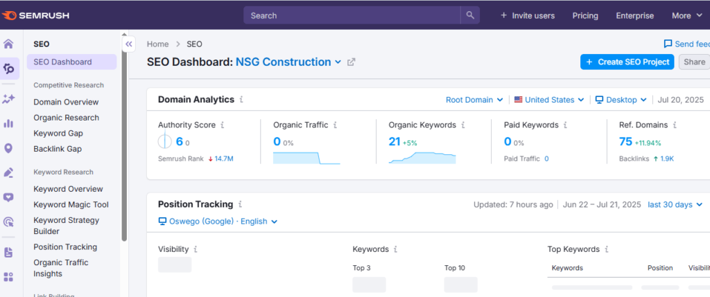 nsg construction june report